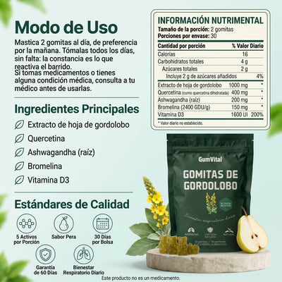 GumVital | Gomitas de Gordolobo